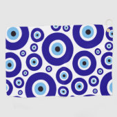Evil Eye Pattern, Greek Eye, Turkish Eye, Nazar Golfhanddoek (Horizontaal)
