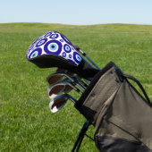 Evil Eye Pattern, Greek Eye, Turkish Eye, Nazar Golfheadcover (Insitu)