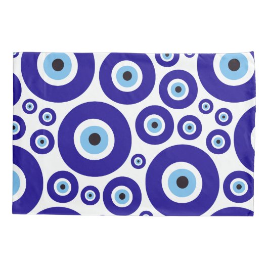 Evil Eye Pattern, Greek Eye, Turkish Eye, Nazar Kussensloop (Achterkant)
