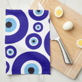 Evil Eye Pattern, Greek Eye, Turkish Eye, Nazar Theedoek (Quarter Fold)