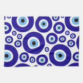 Evil Eye Pattern, Greek Eye, Turkish Eye, Nazar Theedoek (Horizontaal)