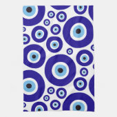 Evil Eye Pattern, Greek Eye, Turkish Eye, Nazar Theedoek (Verticaal)
