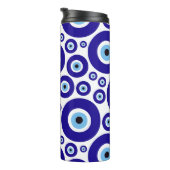 Evil Eye Pattern, Greek Eye, Turkish Eye, Nazar Thermosbeker (Geroteerd rechts)