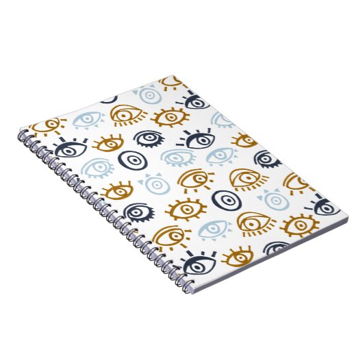 Evil Eye Pattern Notitieboek (Rechterzijde)