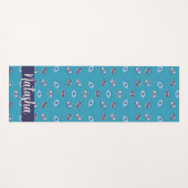 Evil Eye Pattern Schattige Zen Nazar Aangepaste na Yogamat (Voorkant (horizontaal))