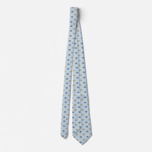 Evil Eye Pattern Stropdas (Achterkant)