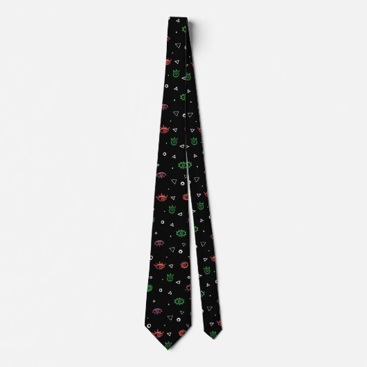 Evil Eye Pattern Stropdas (Voorkant)