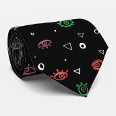 Evil Eye Pattern Stropdas (Opgerold)