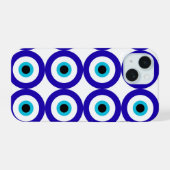 Evil Eye Protection All-Over Pattern  iPhone 15 Hoesje (Achterkant horizontaal)