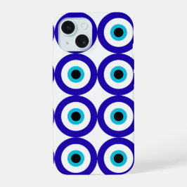 Evil Eye Protection All-Over Pattern  iPhone 15 Hoesje