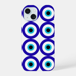Evil Eye Protection All-Over Pattern iPhone 15 Hoesje