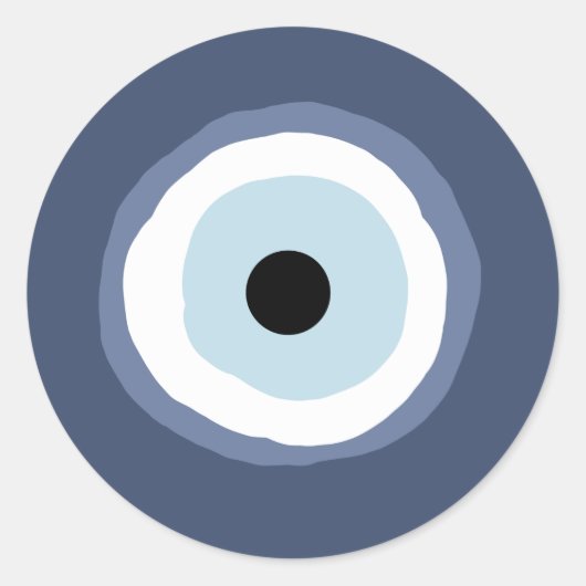 Evil Eye Ronde Sticker (Voorkant)