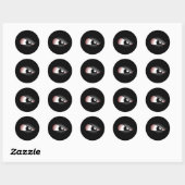 Evil Eye Ronde Sticker (Vel)
