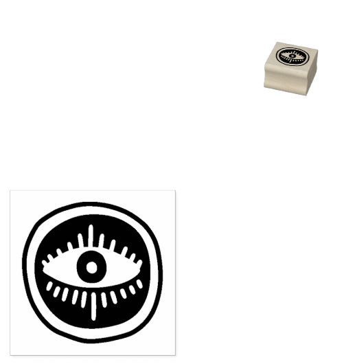 Evil Eye Stamp Rubberstempel (Gestempeld)