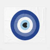 Evil Eye Symbol Protection Fleece Deken (Voorkant (Horizontaal))