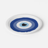 Evil Eye Symbol Protection Papieren Bordje (Gekanteld)