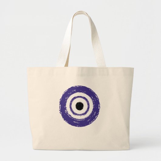 Evil Eye t-shirt Grote Tote Bag (Voorkant)