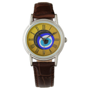 Evil Eye Talisman & Arabic Amulet/Greek Blesset  Horloge