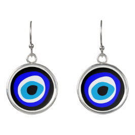Evil Eye Talisman & Arabic Amulet Greek / Turks Oorringen