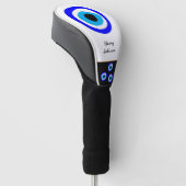 Evil Eye Talisman & Arabic Amulet/Turks, Grieks Golfheadcover (Schuin)