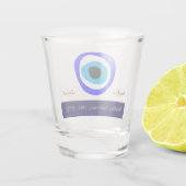 Evil Eye Talisman & Arabic Amulet/Turks, Grieks Shot Glas (Achterkant)