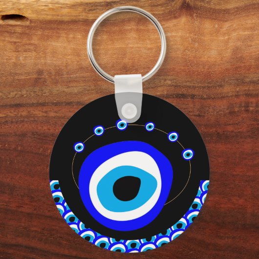Evil Eye Talisman & Arabic Amulet/Turks, Grieks Sleutelhanger (Voorkant)
