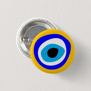 Evil Eye Talisman & Arabic Amulet/Turkse mode Ronde Button 3,2 Cm