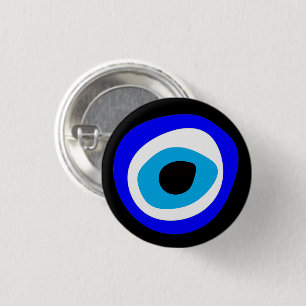 Evil Eye Talisman & Arabic Amulet/Turkse mode Ronde Button 3,2 Cm