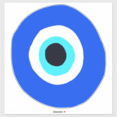 Evil Eye Talisman Lucky Charm Sticker (Vel)