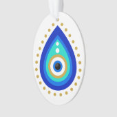 Evil Eye Tear Drop Nazar Protection Ornament (voorkant)