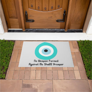 Evil Eye Turquoise Nazar Heilige Symbool Beschermi Deurmat