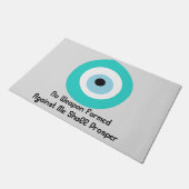 Evil Eye Turquoise Nazar Heilige Symbool Beschermi Deurmat (Schuin)