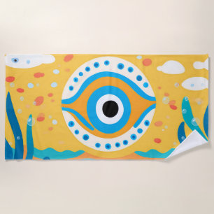 Evil Eye Underwater Tendance Serviette de plage co
