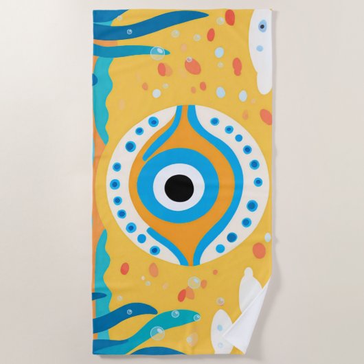 Evil Eye Underwater Tendance Serviette de plage co (Devant)
