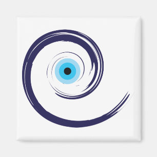 Evil EyeEvil Eye Artistic Blue Grieks Magneet