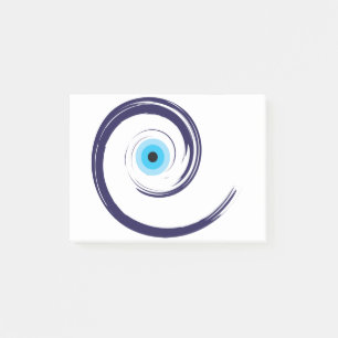 Evil EyeEvil Eye Artistic Blue Grieks Post-it® Notes