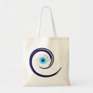 Evil EyeEvil Eye Artistic Blue Grieks Tote Bag