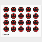 Evil Eyes Halloween Round Stickers (Vel)