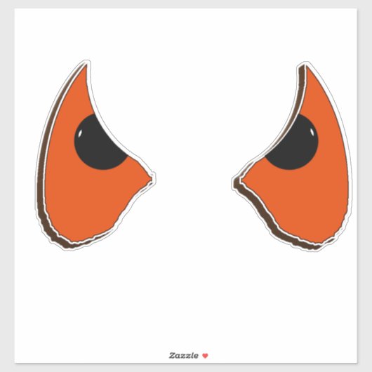 Evil Eyes Halloween Sticker (Vel)