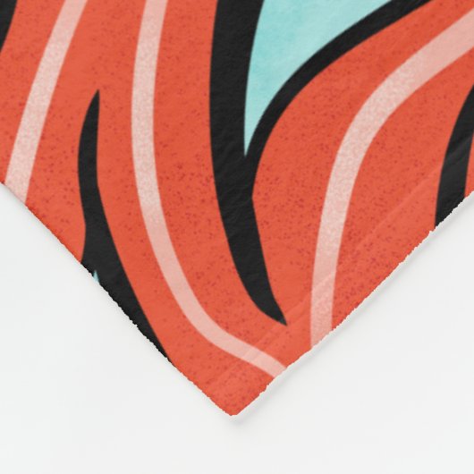 Evil Eyes Pattern - Abstracte rode ogen op Sinaasa Fleece Deken (Hoek)