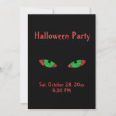 Evil Eyes Spider Web Halloween Invitations de fête (Devant)