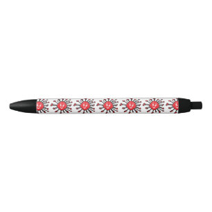 Evil Face Covic 19 Infection Silhouette Zwarte Inkt Pen