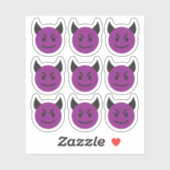 Evil Face Devil Emoticon Stickers (Vel)