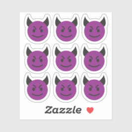 Evil Face Devil Emoticon Stickers