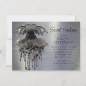 Evil Fairy Gown | Gothic Black Vampy Rock Sheen Kaart (Voorkant)