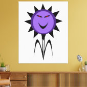 Evil Fleur Kawaii Goth Halloween toile Imprimer (Insitu(Salon))