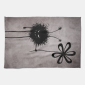 Evil Flower Bug -  Schattige Gotisch Wezen Theedoek (Horizontaal)