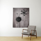 Evil Flower Bug -  Schattige Gotisch Wezen Wandkleed (In situ)