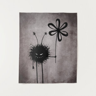 Evil Flower Bug - Schattige Gotisch Wezen Wandkleed
