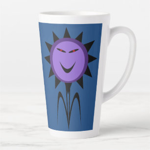 Evil Flower Kawaii Gothic Halloween Latte Mok